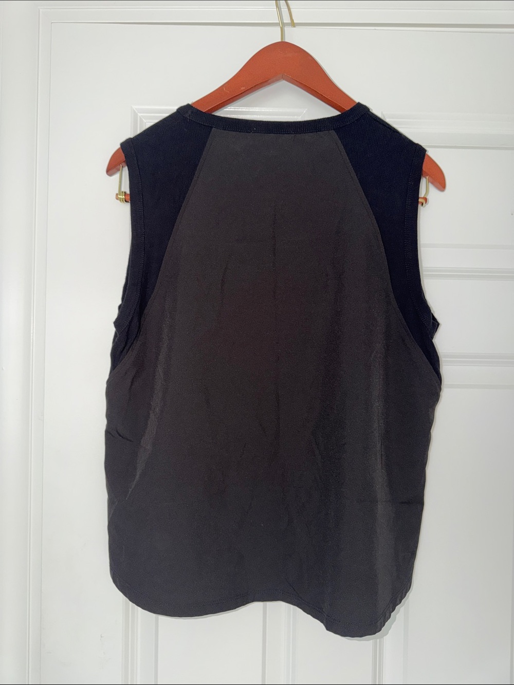 Black Sleeveless Women's Top - Classic Crew Neck